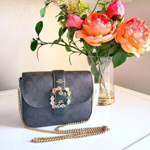 Coach crossbody with a Jewel buckle